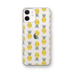 Ananas: iPhone 12 mini Transparant Hoesje