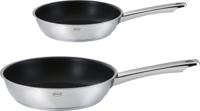 Rosle Koekenpannenset Moments - RVS - ø 20 & 28 cm - Standaard anti-aanbaklaag