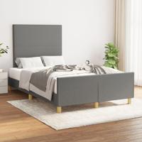 Bedframe zonder matras 120x200 cm stof donkergrijs