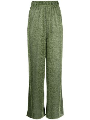 Oséree pantalon pailleté à taille haute - Vert