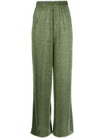 Oséree pantalon pailleté à taille haute - Vert