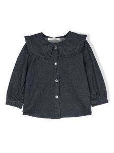 Zhoe & Tobiah blouse en jean à volants - Bleu