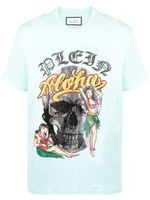 Philipp Plein t-shirt Hawaii à manches courtes - Bleu