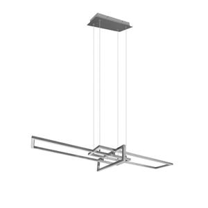 Trio Led hanglamp Salinas 110cm metaalgrijs 320310307