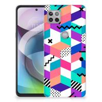 Motorola Moto G 5G | TPU Hoesje | Blokken Kleurrijk