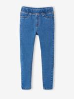 Jeans tregging voor meisjes middenblauw