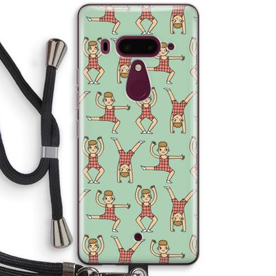 Gymboys: HTC U12+ Transparant Hoesje met koord