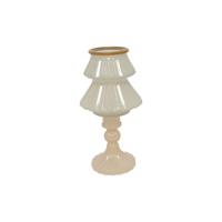 Kandelaar boom S crème Ø10,5xH18,5cm