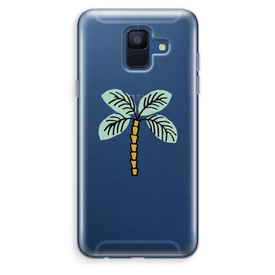 Palmboom: Samsung Galaxy A6 (2018) Transparant Hoesje
