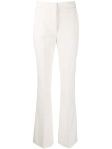 Genny pantalon évasé à taille haute - Blanc