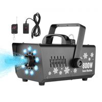 VEVOR 800W sneeuwmachine sneeuwmachine sneeuweffect LED-podiumverlichting