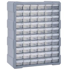 vidaXL Organiser met 60 lades 38x16x47,5 cm