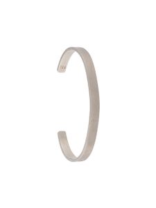 Maison Margiela bracelet torque gravé - Argent