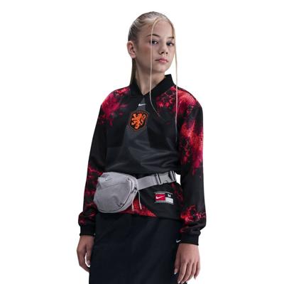 Nike Nederland Hollywood Keepersshirt Lange Mouwen Kids Zwart Oranje Nike Nederland Hollywood Keepersshirt Lange Mouwen Kids Zwart Oranje