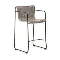 Kave Home Maurina barkruk H64 Ecru