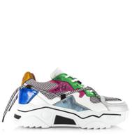 DWRS LABEL DWRS Label - Jupiter | Lt.Grey/Multi Grijs Leer Lage sneakers Dames