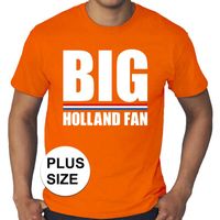 Grote maten Big Holland fan shirt oranje heren 4XL  -