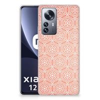 Xiaomi 12 Pro TPU bumper Pattern Orange - thumbnail