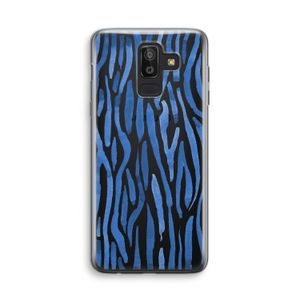 Blauwe nerven: Samsung Galaxy J8 (2018) Transparant Hoesje