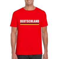 Rood Duitsland supporter t-shirt voor heren - thumbnail