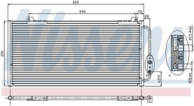 Condensor, airconditioning 94255