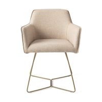 Jesper Home Hofu eetkamerstoel beehive gold Wild Walnut