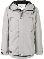 AAPE BY *A BATHING APE® parka à logo imprimé - Gris