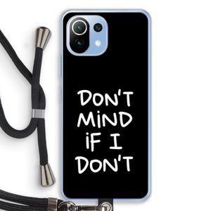 Don't Mind: Xiaomi Mi 11 Lite Transparant Hoesje met koord