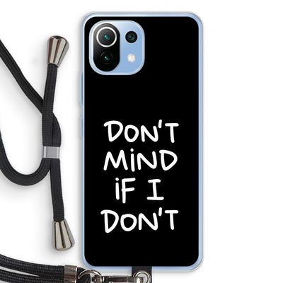 Don't Mind: Xiaomi Mi 11 Lite Transparant Hoesje met koord