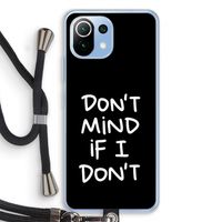 Don't Mind: Xiaomi Mi 11 Lite Transparant Hoesje met koord