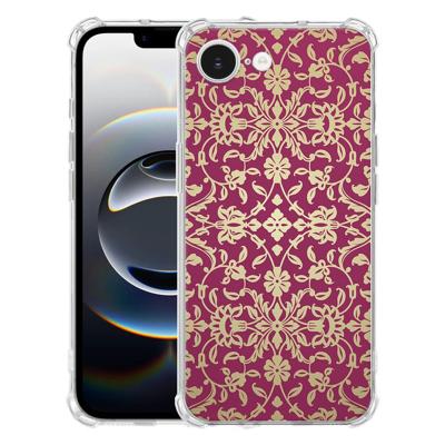 Apple iPhone 16e Hoesje - Barok Pink TPU Antishock Apple iPhone 16e Hoesje - Barok Pink TPU Antishock