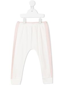 MORI pantalon de jogging à design bicolore - Rose