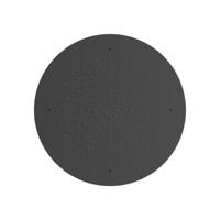 Hoofddouche Tres Exclusive | 50 cm | Rond | Zwart mat