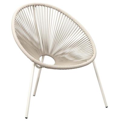 Leen Bakker - Loungestoel Formentera - Zand - Metaal - Beige - 69.7x75x82 Cm