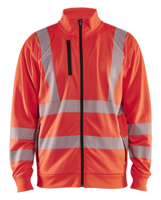 Blåkläder High-Vis Sweatshirt met rits 35632538 | High-Vis Rood | Maat 3XL - 7330509832325