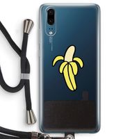 Banana: Huawei P20 Transparant Hoesje met koord
