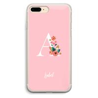 Pink Bouquet: iPhone 7 Plus Transparant Hoesje - thumbnail