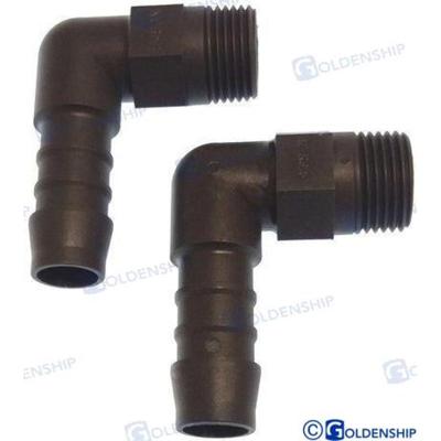 Entronques plástico GS30127 - RACOR 90º POLIAMIDA
