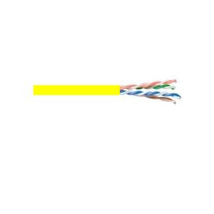 Patchkabel CAT6 UTP soepel rol 100M geel