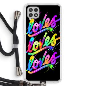 Loves: Samsung Galaxy A22 4G Transparant Hoesje met koord