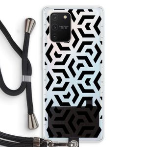 Crazy pattern: Samsung Galaxy S10 Lite Transparant Hoesje met koord