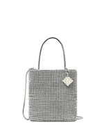 Tory Burch mini sac à main à ornements en cristal - Argent