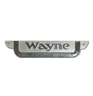 Wayne 70 Naamplaatje Chroom PVC