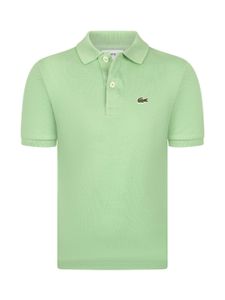 Lacoste Kids polo à patch logo piqué - Vert
