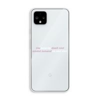 uw waarde daalt niet: Pixel 4 XL Transparant Hoesje