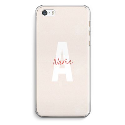 Strawberry Milkshake: iPhone 5 / 5S / SE Transparant Hoesje