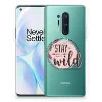 OnePlus 8 Pro Telefoonhoesje met Naam Boho Stay Wild