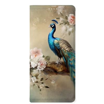 Smartphone hoesje voor Samsung Galaxy A14 4G Vintage Pauwen Smartphone hoesje voor Samsung Galaxy A14 4G Vintage Pauwen