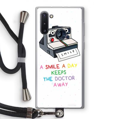 Smile: Samsung Galaxy Note 10 Transparant Hoesje met koord