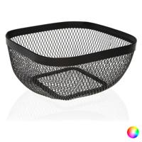 Fruitschaal Metaal Staal (26,5 x 12,5 x 26,5 cm) - thumbnail